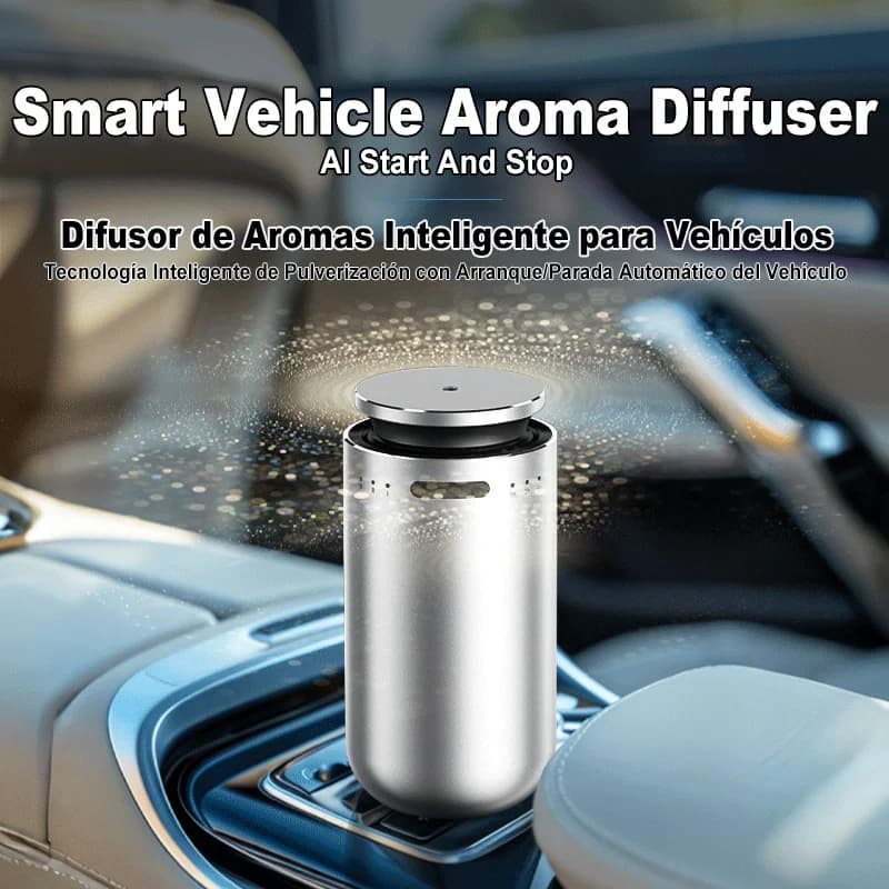 Smart Car Aroma Diffuser Auto Start Stop with Engine Quick Deodorizer Dual Mode for Home Vehicle Long Lasting Fragrance​