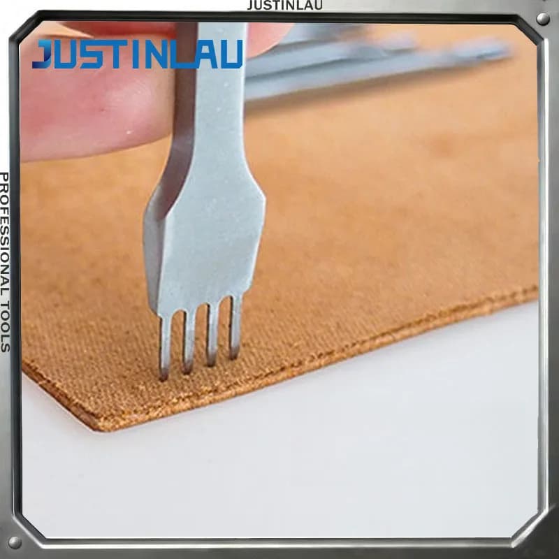 JUSTINLAU Fa-da-te Leather Tools, Multipurpose, White Steel, for Diamond Cutting, Punching and Manual Drilling