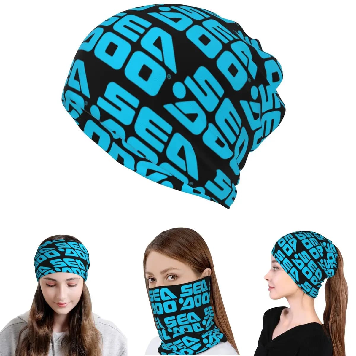 Sea Doo Team Rxt Brt Marine Bandana Neck Gaiter Magic Scarf Copricapo multiuso Cappello Beanie per uomo donna adulto antivento