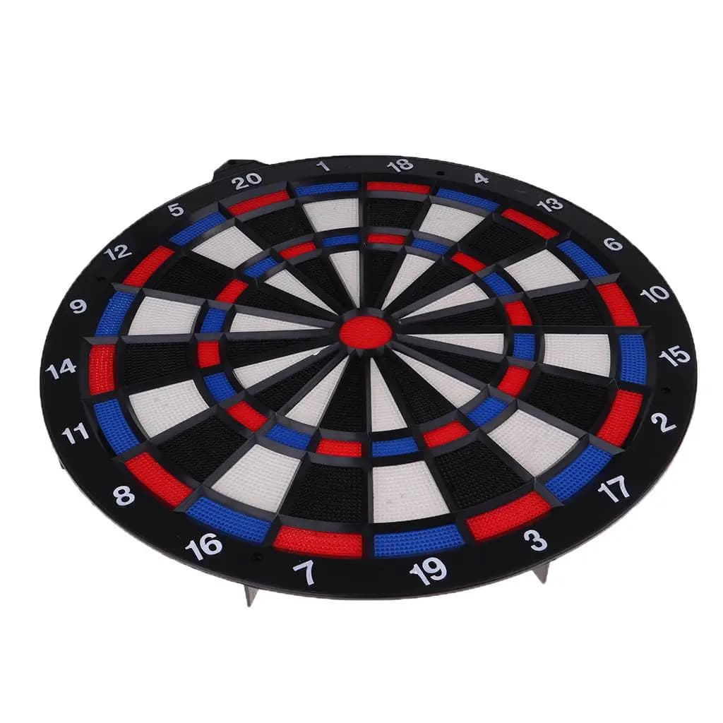 Tavola da Freccette con Punte in Plastica, Freccette Morbide, Anello Rotante, Frecciera Professionale per Sala Giochi Elettronica, Bambini, Adolescenti, Adulti