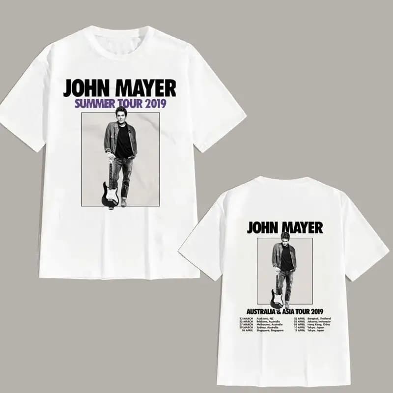 NEW JOHN MAYER AUSTRALIA ASIA TOUR 2019 CONCERT 100 Cotton T Shirt M