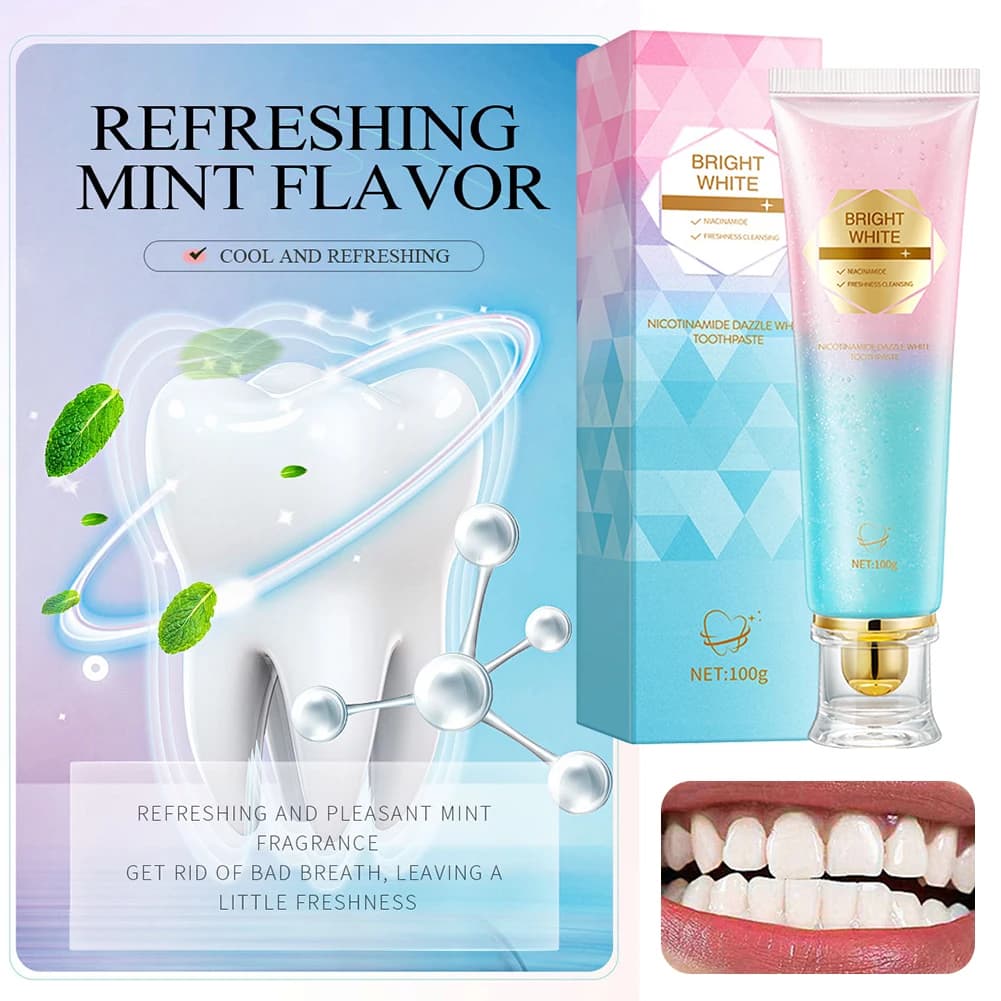 100 g Niacinamide Intensive White toothpaste, refreshing tooth whitening for breath, tooth whitening, dental care supplies