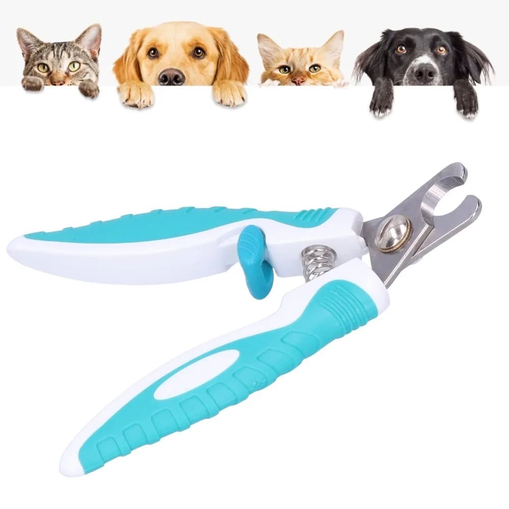 Durable Stainless Steel Pet Nail Clippers Ergonomic Handle Animal Claw Trimmer Pet Grooming Tool for Cats Dogs