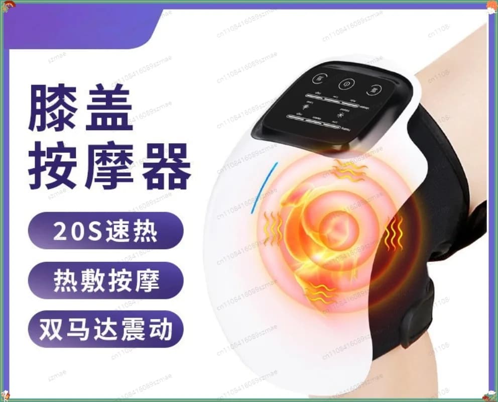 Ginocchiera Riscaldata per Anziani, Supporto Elettrico per Ginocchio con Terapia Termica, Strumento Flessibile per il Comfort e la Cura