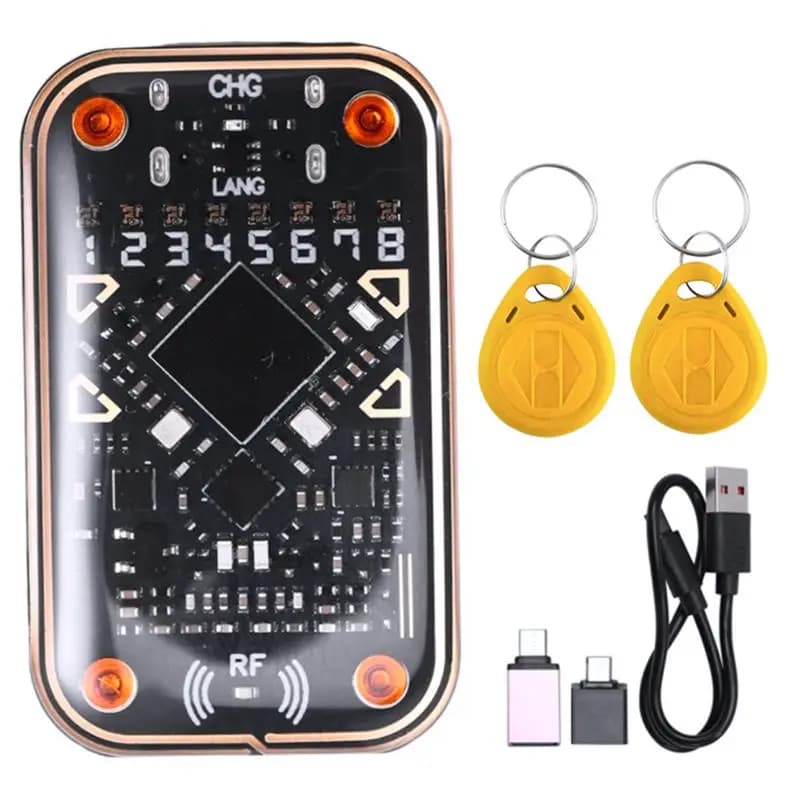 FEDI-Chameleon Ultra V2.0 Lettore di Chip RFID Intelligente, Lettore di Chip RFID 125K 13.56M, Decodificatore di Carte NFC, Duplicatore