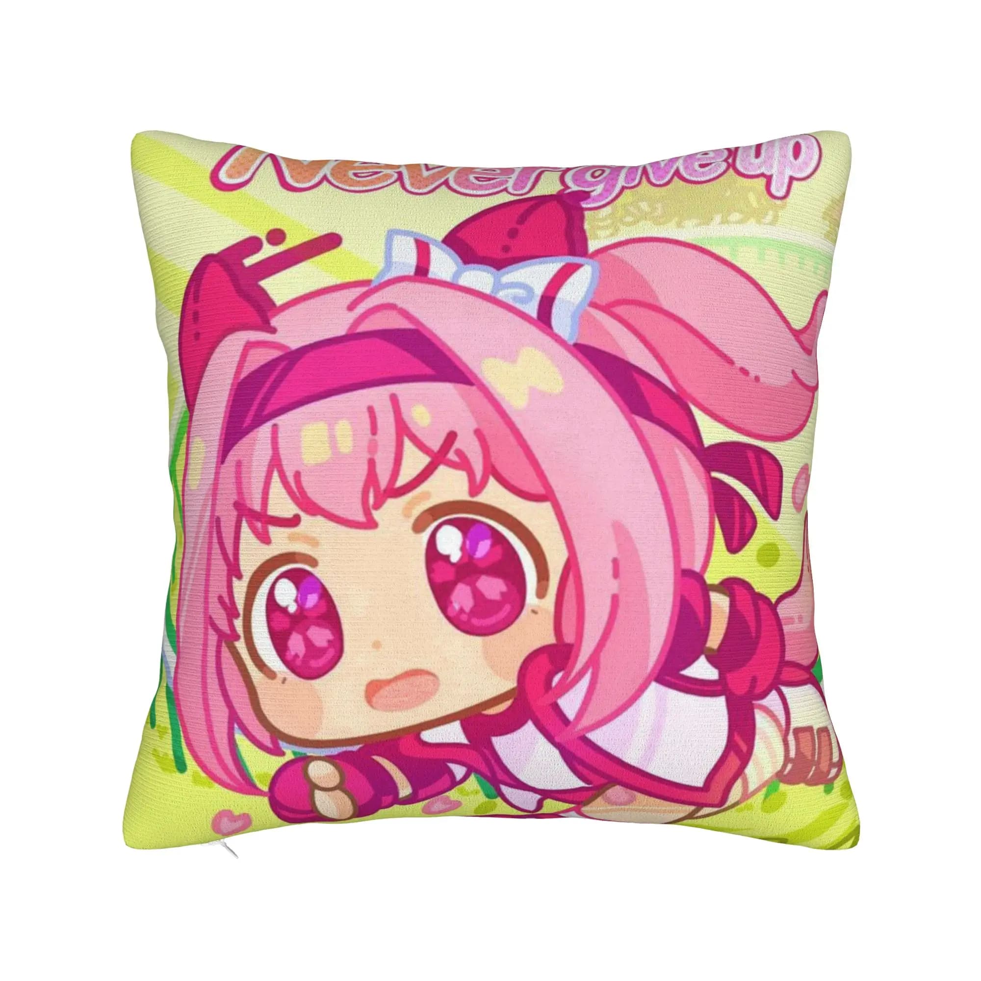 Haru Urara Pillow Case Umamusume Soft Pillow Cover For Couch Sofa Bedroom Cute Funny Pillowcases