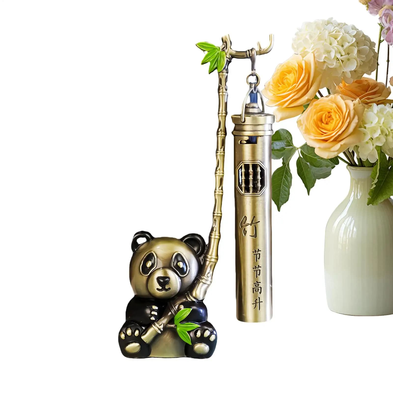 Incense Holder Alloy Aesthetic Panda Home Decor Fragrance Stick Incense Holder Burner Home Ornaments For Yoga Spa Living Room