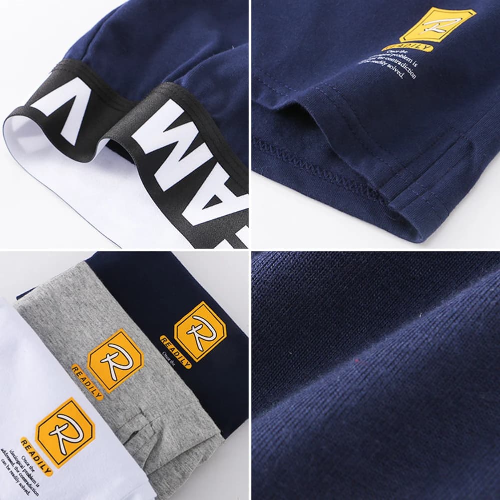 Boxer comodi da uomo in misto cotone delicato sulla pelle, intimo intimo, pantaloncini da casa, mutandine da uomo larghe casual