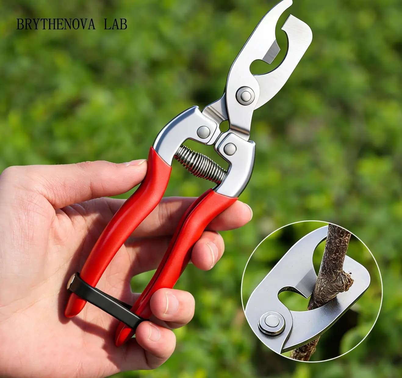 Pruning Shears Stainless Steel Hand Pruner Clippers for Gardening Flower Plant Tree Yard Lawn Branch Stem Rose Bonsai