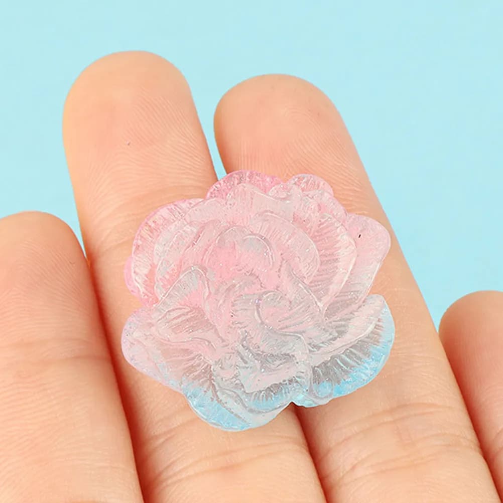 12 Pezzi di Ciondoli Floreali in Resina per Creazioni Fai-da-Te, Realizzazione di Orecchini, Decorazioni per Fermagli per Capelli e Accessori per Cover di Telefoni, Piccoli Fiori