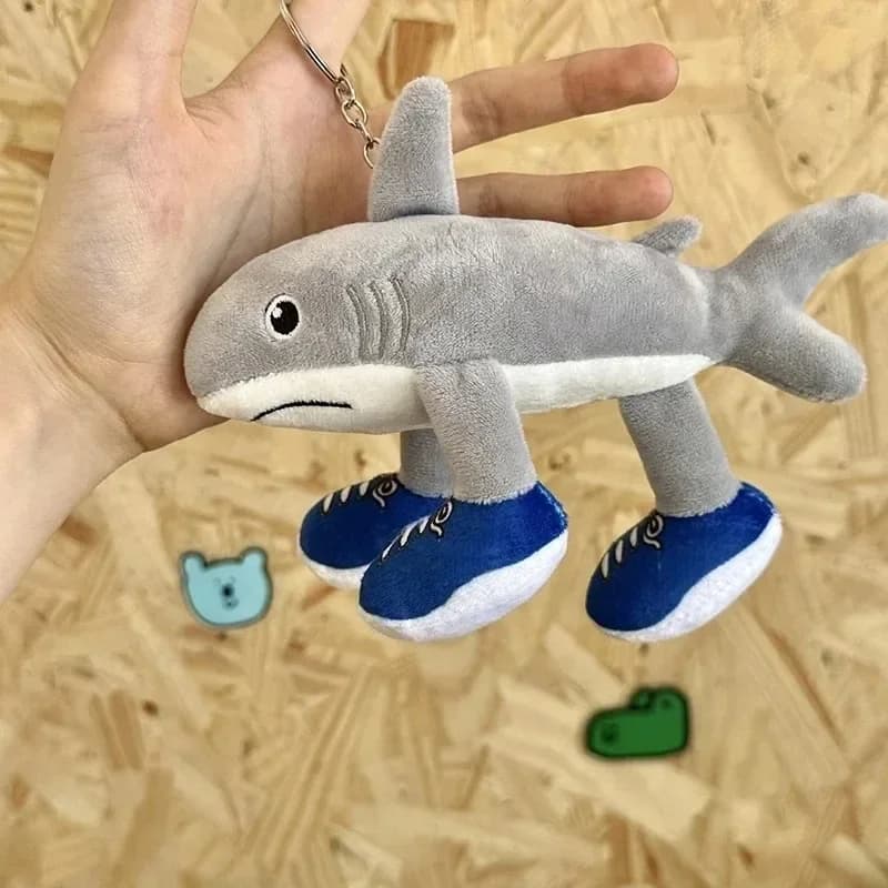 Brainrot Peluche Portachiavi Tung Sahur Cartoon Crocodilo Shimpanzini Bambola Decorativa Tralalero Tralala Figure Bananini Regalo Giocattolo