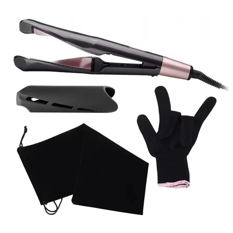 Professional ceramic hair plate 2 in 1 and LCD iron for domestic use, electricity source