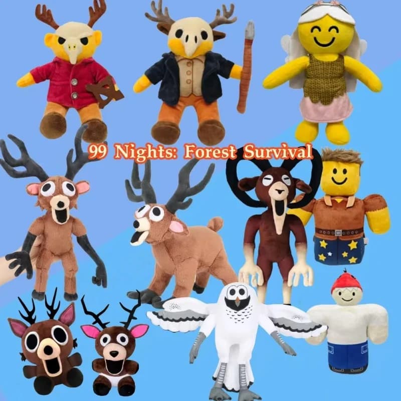 99 notti nella foresta cervo peluche film periferico morbido peluche cervo bambola fan regalo di compleanno giocattolo per regali per bambini