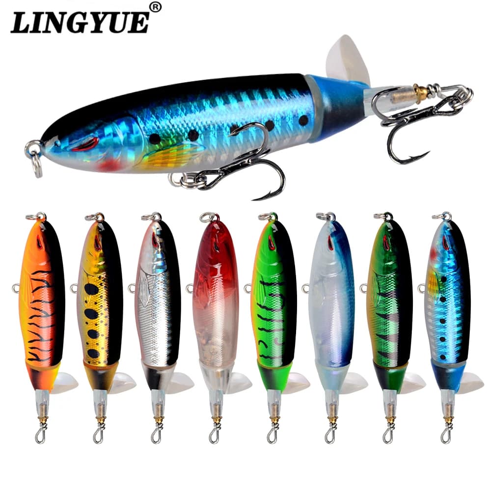 1 esca artificiale galleggiante Popper Topwater per la pesca, esca dura galleggiante, attrezzatura da pesca