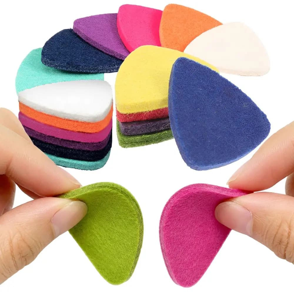 5/10/20pcs Random Color Felt Guitar Picks Soft Plectrum for Ukulele String Instrument Playing YMY