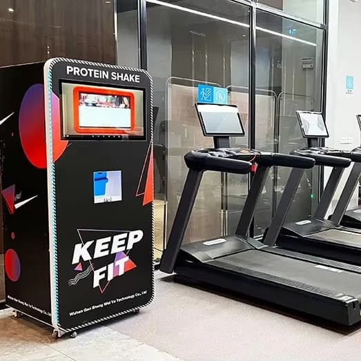 FOODLINE Low MOQ Protein Shake Vending Kiosk Anti-clog Powder Hopper Indoor Sports Venue Retail Unit