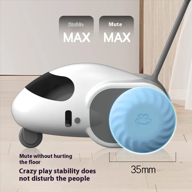 【Prezzo-Goccia!】Veicolo per animali domestici per gatti da interni Auto giocattolo interattiva intelligente per gatti Giocattolo da gioco con rilevamento di ostacoli in movimento con corsa automatica