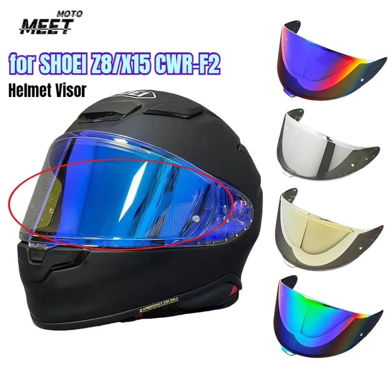 Visiera CWR-F2 per SHOEI Z8/X15 CWR-F2 Casco integrale con taglio UV Lente parasole Accessori per casco moto Visera Casco Moto