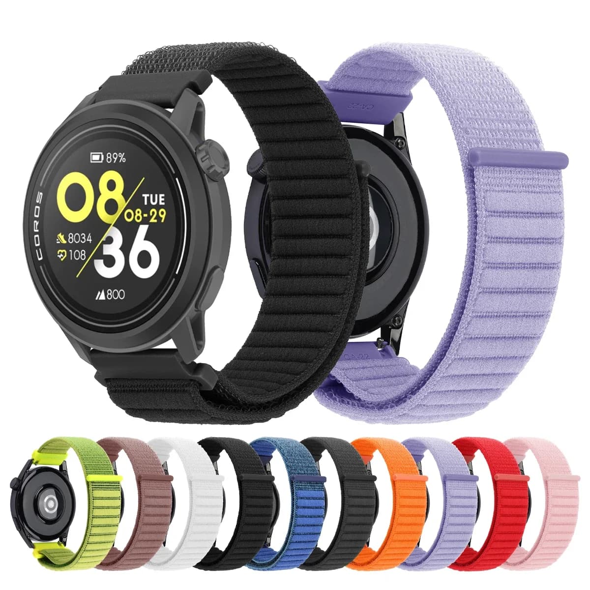 Cinturino per orologio da 20mm 22mm per COROS Pace 3 2/APEX 2 Pro Bracciali in nylon Correa per COROS APEX 46mm 42mm/APEX Pro cinturino ad anello intrecciato