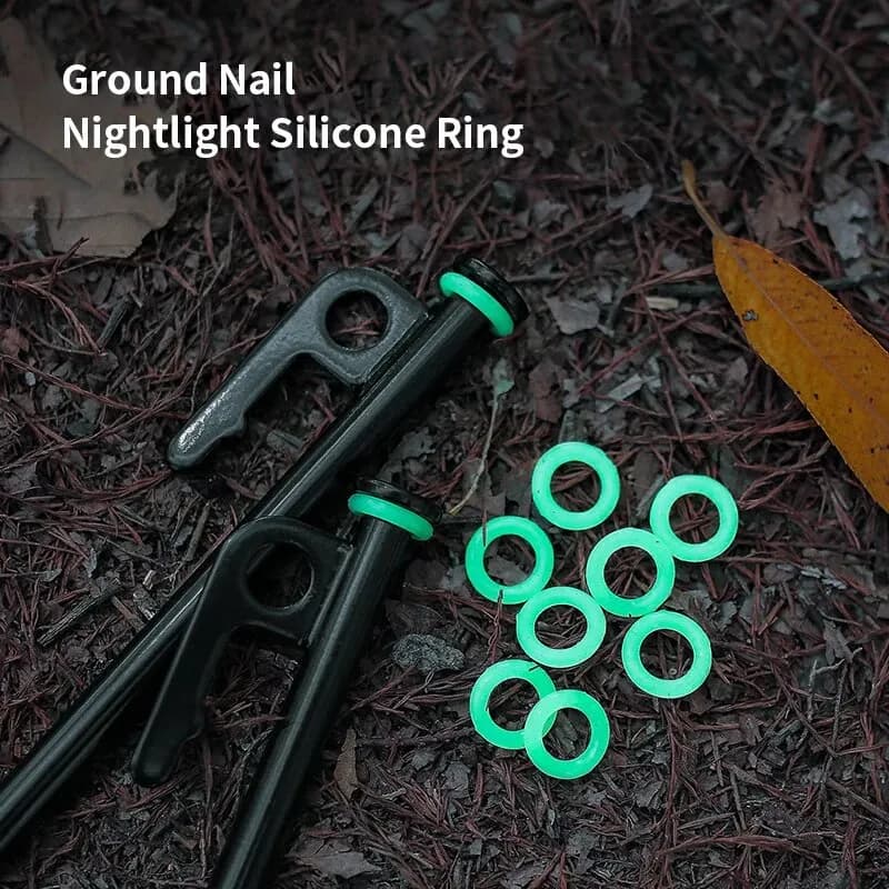 10/50/100pcs ground nail light ring for outdoor O-Ring warning ring silicone rubber accessories for camping tents