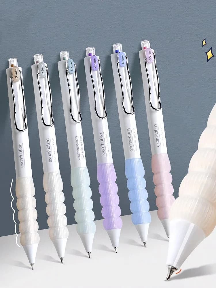 Penna Gel con inchiostro nero DOMI 0.5mm riduce la pressione Design CS penna pennino inchiostro ad asciugatura rapida penna firma nera esame di scrittura con penna nera