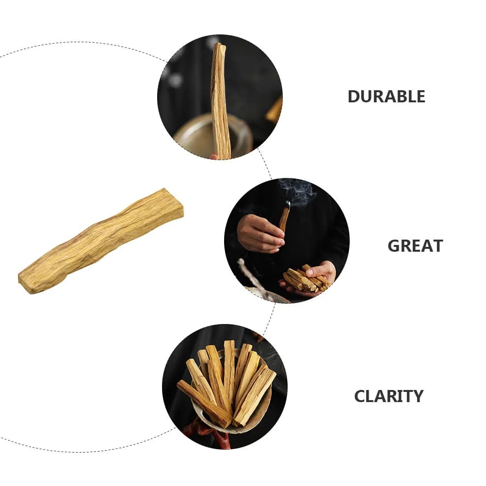 3 Bastoncini di Incenso in Legno per Aromaterapia, Meditazione, Purificazione e Guarigione Domestica