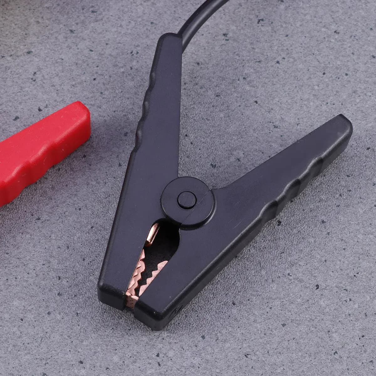 Cavo di Avviamento d'Emergenza per Auto con Morsetti 12V, Clip per Batteria con Protezione da Inversione di Polarità e Presa Isolata