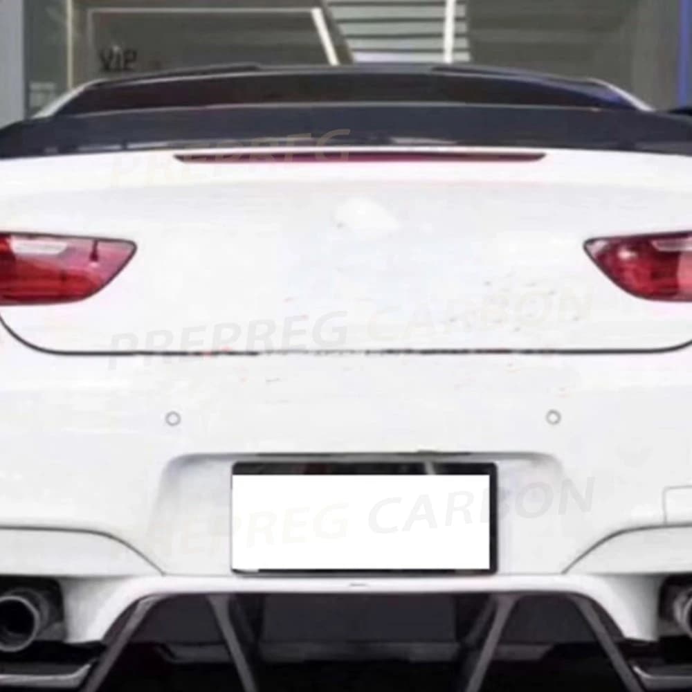 Rear diffuser in Carbon Fiber, Splitter and Spoiler for BMW Series 6 F12 F13 F06 M6 2013-2016, Protection bumper, Kit Carrozzeria