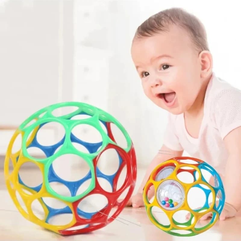 Giocattolo per bambini Morbido neonato Afferrare Massaggiagengive Campana a mano Giocattoli sensoriali Sonagli Giocattoli educativi per bambini per 0-12 mesi Bambini che giocano