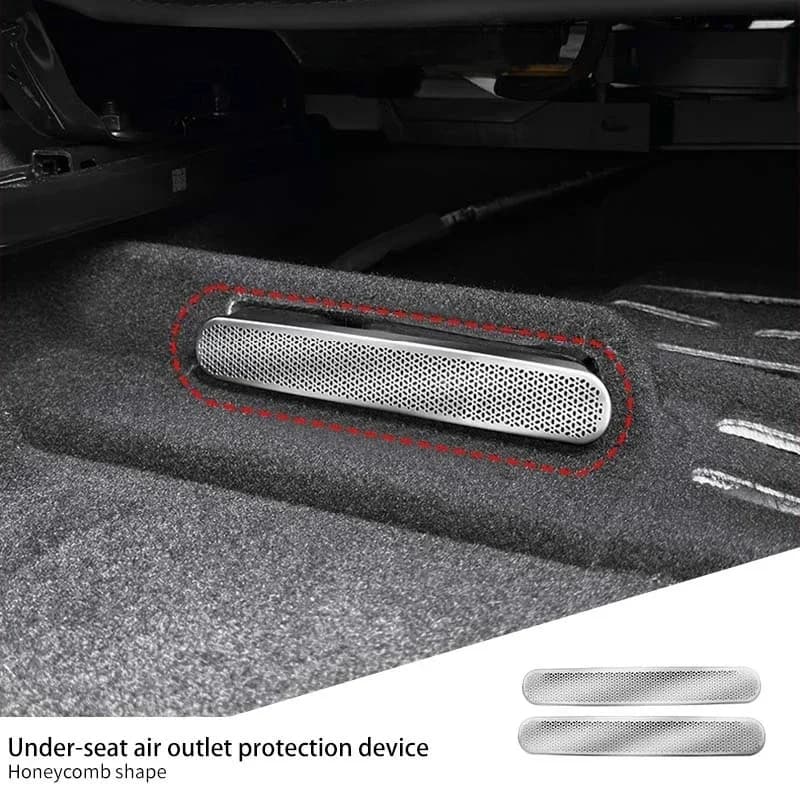 Per Geely Monjaro Grand Koleos 2025 2024, coperture protettive per le bocchette dell'aria condizionata sotto il sedile, accessori anti-blocco.