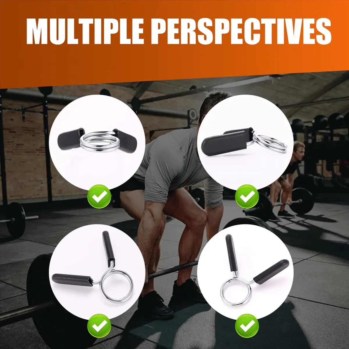 AD45 1Set/2Pcs 30mm Barbell Gym Weight Lifting Dumbbell Lock Clamp Spring Collar Clips
