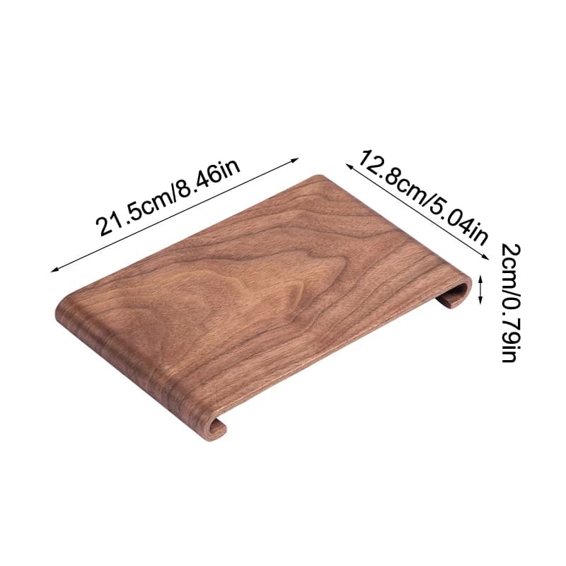 Retro Style Walnut Tea Tray Wooden Soap Scented Candle Storage Holder Household Desktop Storage Box Decorative Plate