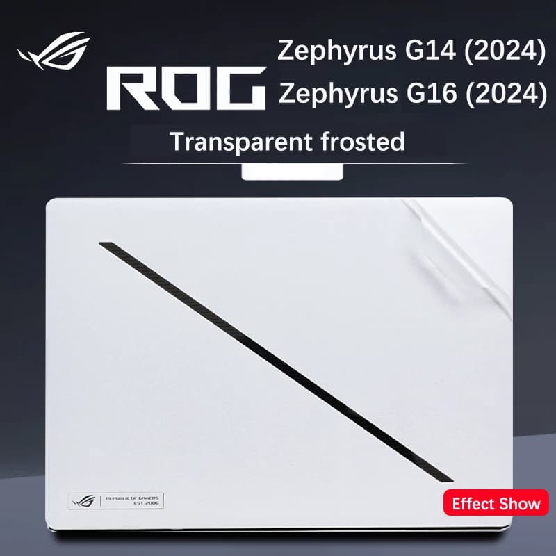 Pelle adesiva per ASUS ROG Zephyrus G14 2024 GA403 GA403U GA403UU GA403UV/G14 2025 GA403 GA403W/G16 2024 GU605M Laptop da gioco