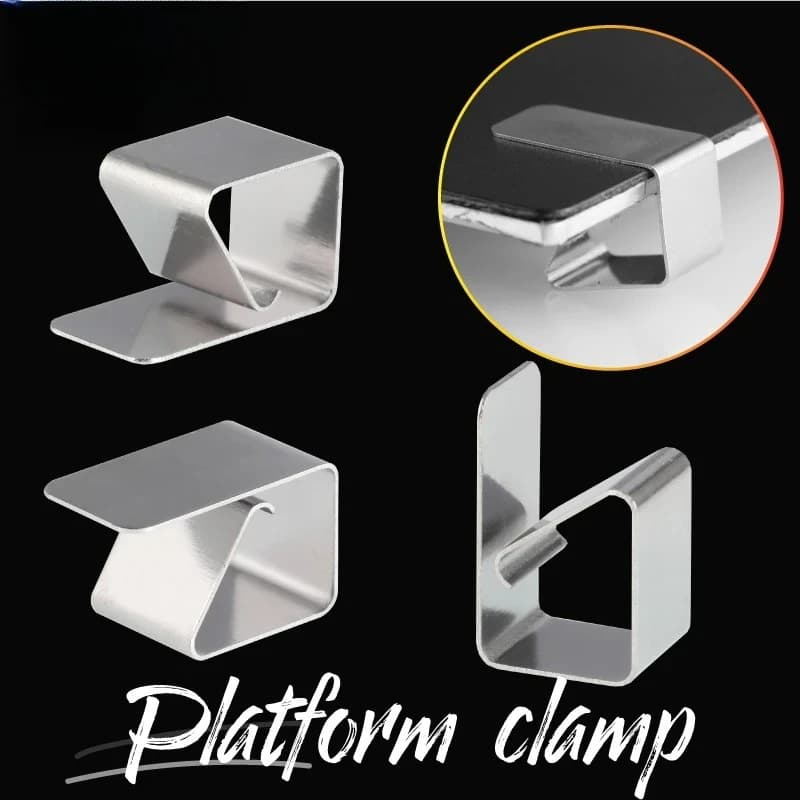 Morsetti per piattaforma stampante 3D per piani riscaldati, vetro, lamiera in acciaio a molla PEI per DIY Ender 3 VORON BLV MGN Cube