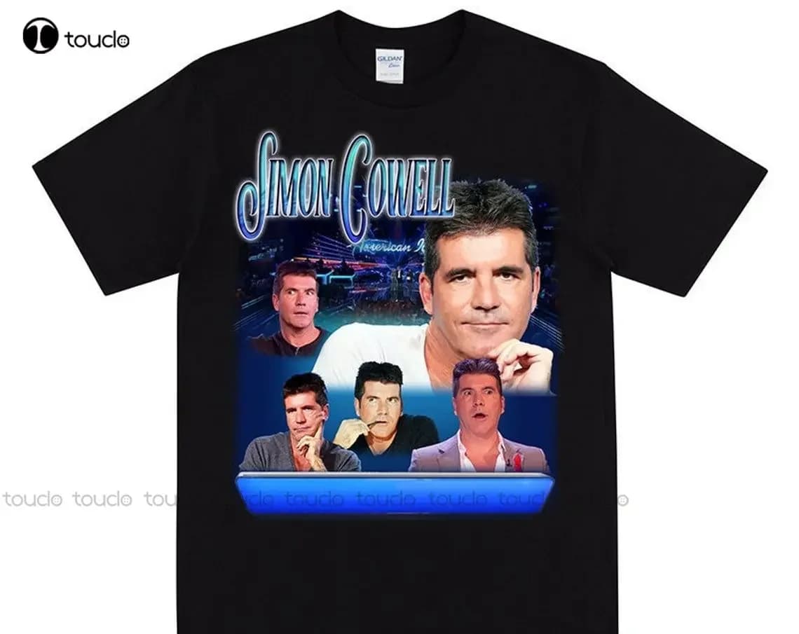 T-shirt Simon Cowell T-shirt Simon Cowell anni 2000 Cultura pop Vintage Simon Cowell Tee Sei attraverso il prossimo rotondo