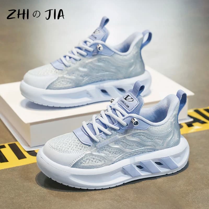 New Children's Sports Shoes Spring Summer Mesh Breathable Sneaker Boys Outdoor Fashion Lightweight Running Shoes