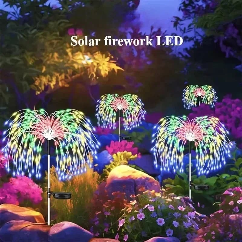 90 LED Solar Fairy String Lights 8 Lighting Modes Waterproof Outdoor Lamp For Garden Lawn Patio Pathway Christmas Wedding Party