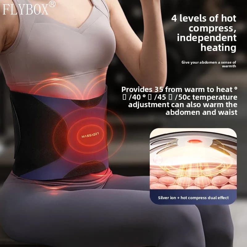 Cintura da massaggio riscaldamento scoppio sudore impulso sport pigri impacco caldo massaggiatore lombare addominale massaggiatore in vita
