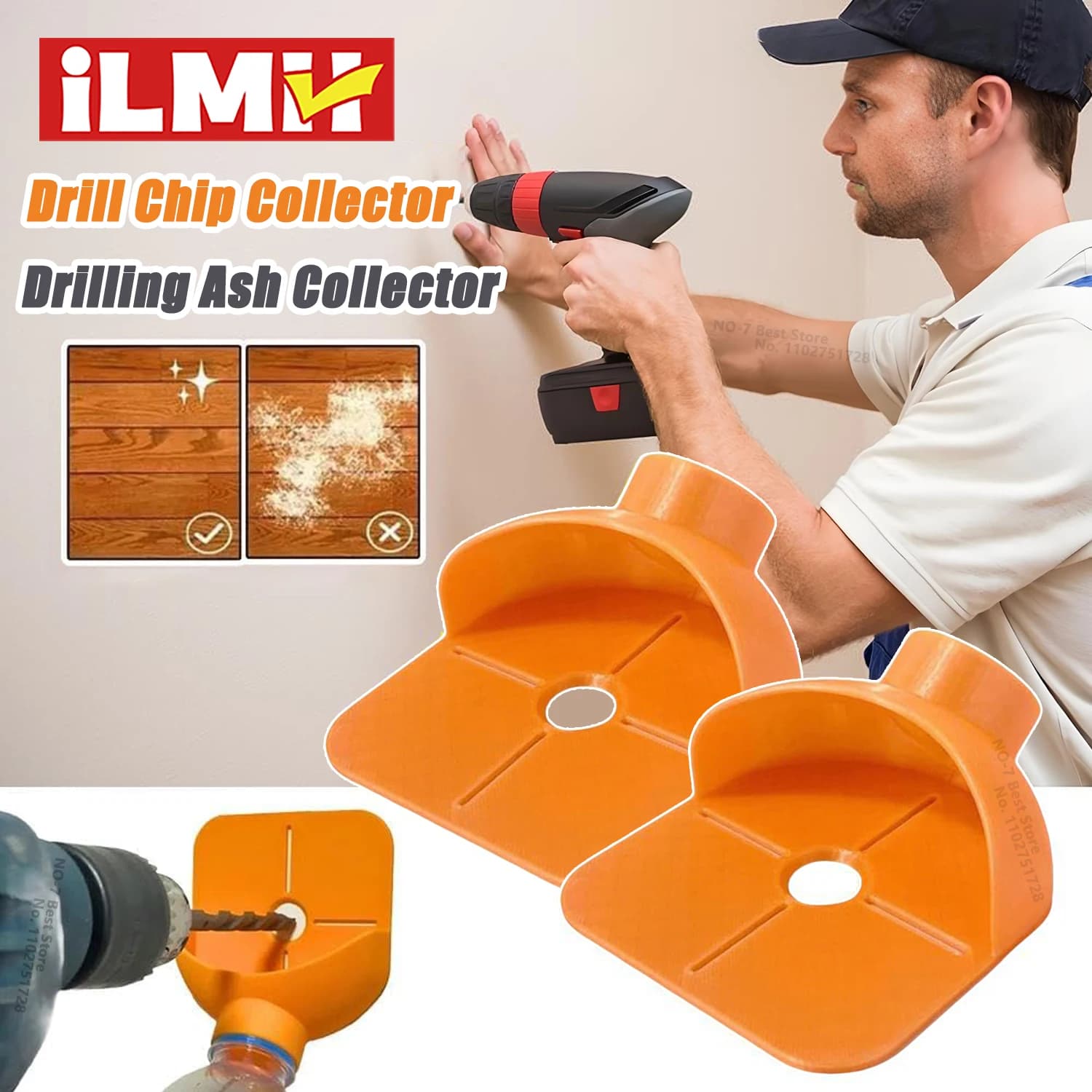 New electric drill dust cover bottle ash bowl percussion hammer manifold drilling equipment anti-dust accessories for electrical tools