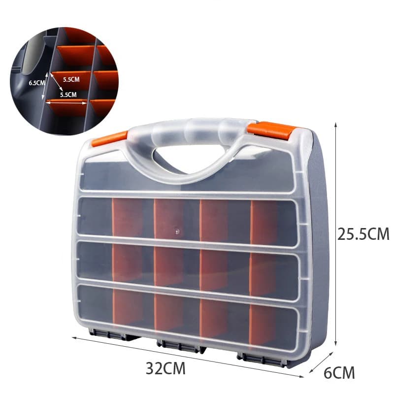 ABS plastic portable parts box Screw box Hardware toolbox for metal parts Screwdriver Toolbox for automatic repair