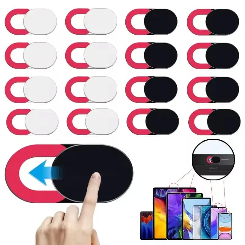 Copertura per la privacy della webcam per laptop, copertura adesiva scorrevole per iPad, tablet, PC, fotocamera, telefono cellulare, adesivo per la privacy dell'obiettivo.