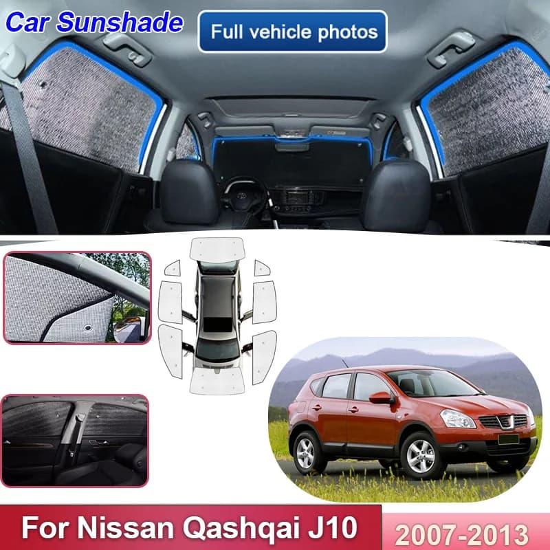 Parasole per auto per Nissan Qashqai J10 Dualis 2007-2013 2010 2011 Copertura parabrezza anti-UV Visiere solari riflettenti Accessori auto