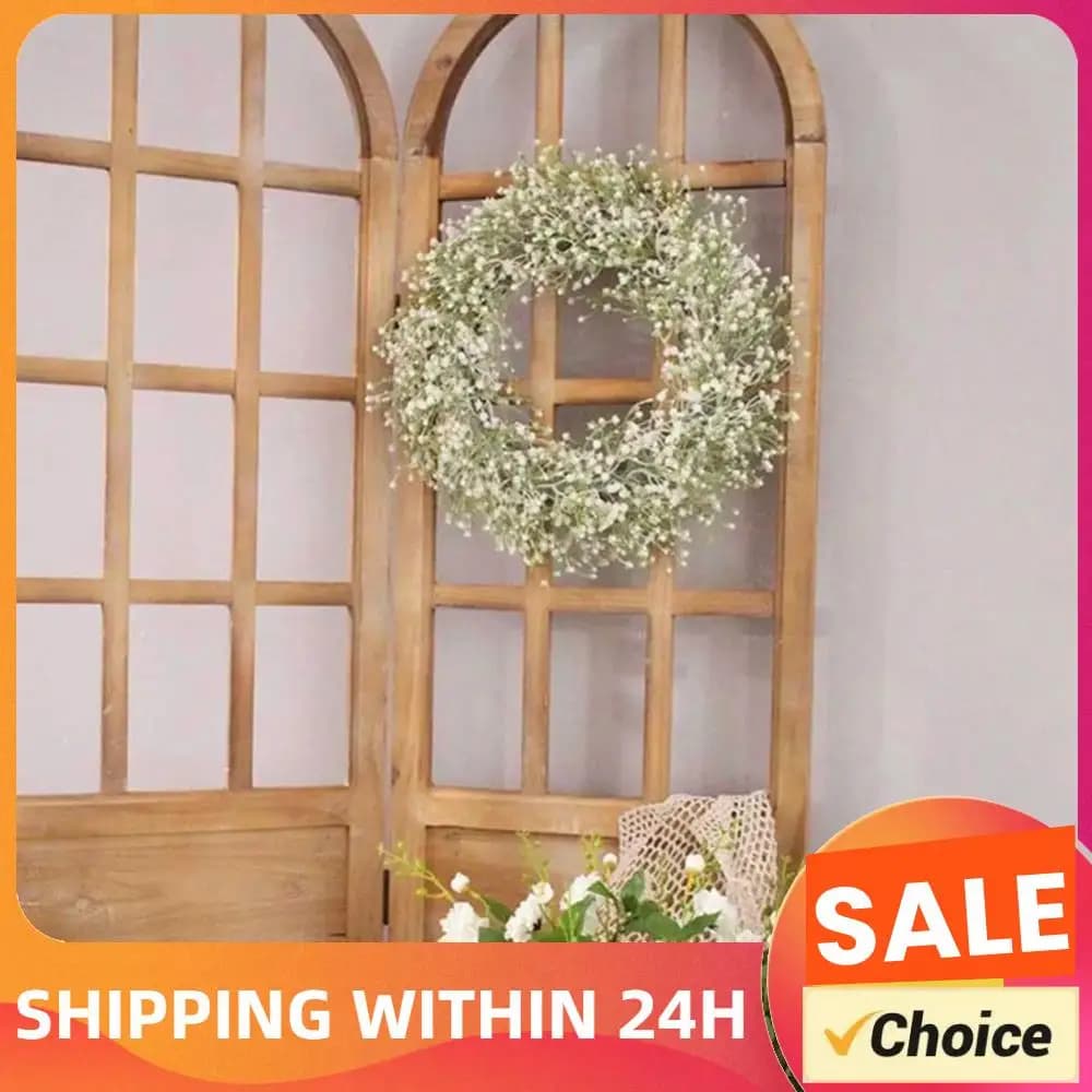 Artificial Gypsophila Garland, Fa-da-Te Vivace Decoration, Garland Resistant to Advertisement, 40cm, for Weddings, Party and Home Decorations