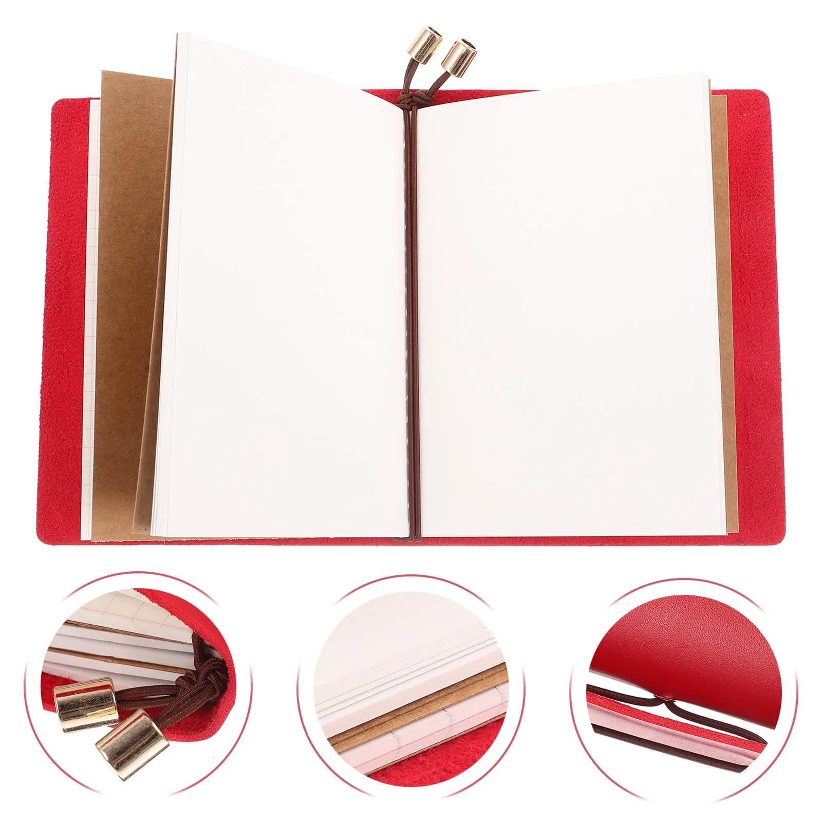 Cover Notepad Thickened Pages Portable Daily Planner Office School Travel Notebook Notebook Notebooks for Work