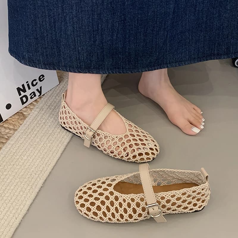 Nuove Scarpe Basse Estive 2026 con Dettagli in Cristallo e Diamanti, Traspiranti, con Plateau Rialzato, Design Unico e Versatile