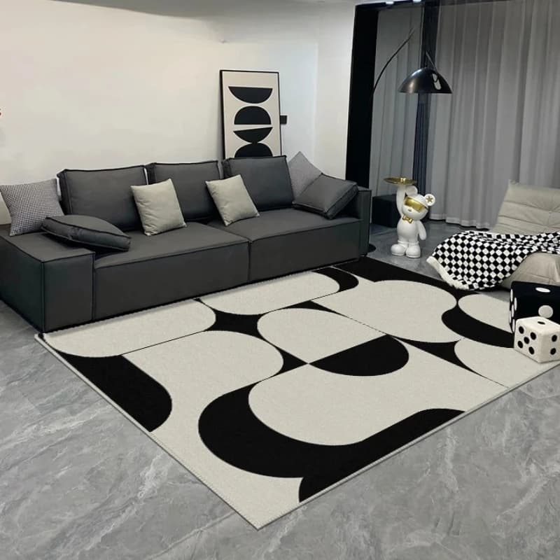 Light Luxury Carpets for Living Room Large Area Cloakroom Anti-slip Mat Home Study Carpet Minimalist Bedroom Decor Washable Rug