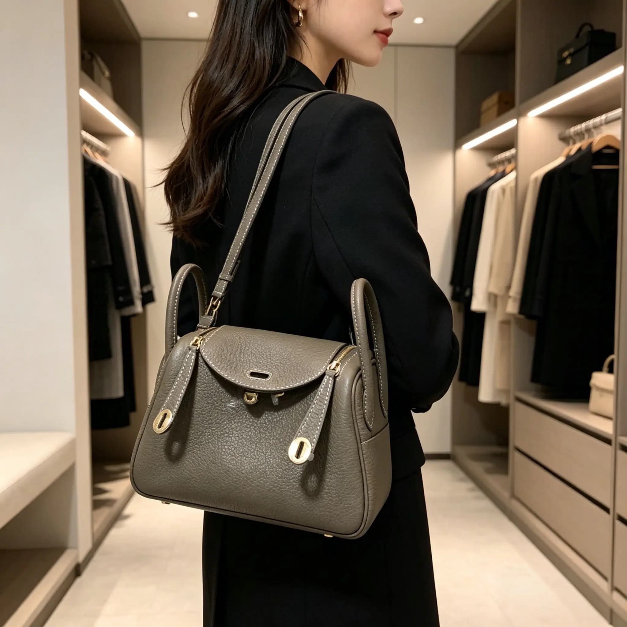 Borsa di lusso da donna, borsa tote, borsa con motivo lychee, borsa tote a tracolla, borsa a forma di scatola per medicinali