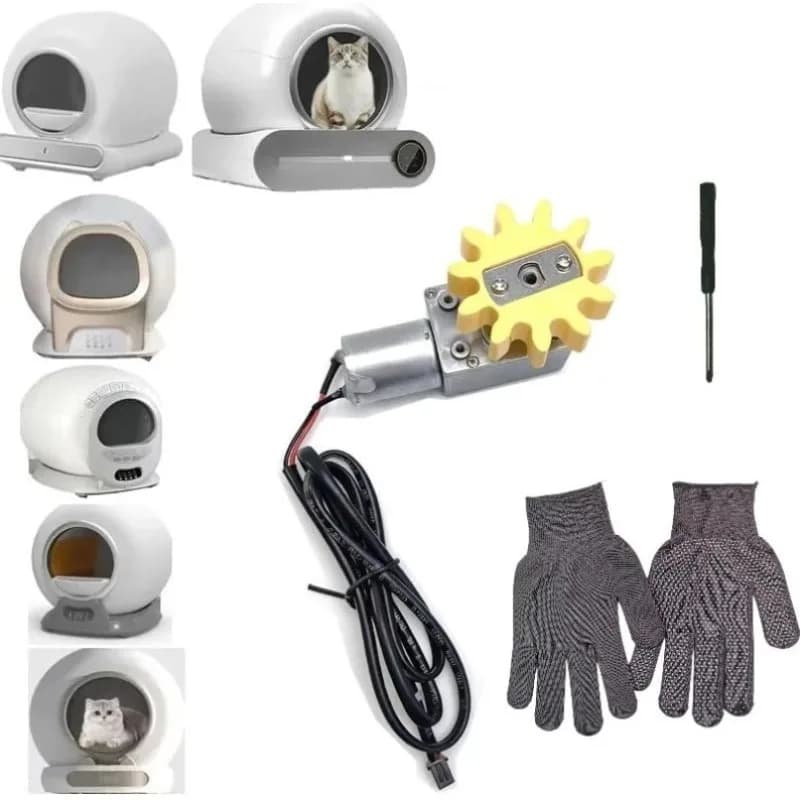 Accessori per lettiera per gatti intelligenti autopulenti automatici Motore elettrico Mobili per animali domestici Sostituisci il motore di manutenzione per WC per gatti