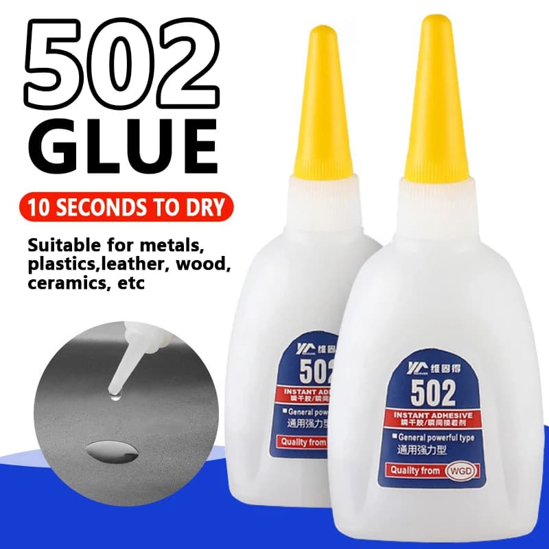 Colla ad alta resistenza Adesivo istantaneo forte Multiuso ad asciugatura rapida per riparazioni domestiche Artigianato fai-da-te Metallo Plastica Legno Ceramica Pelle Fix