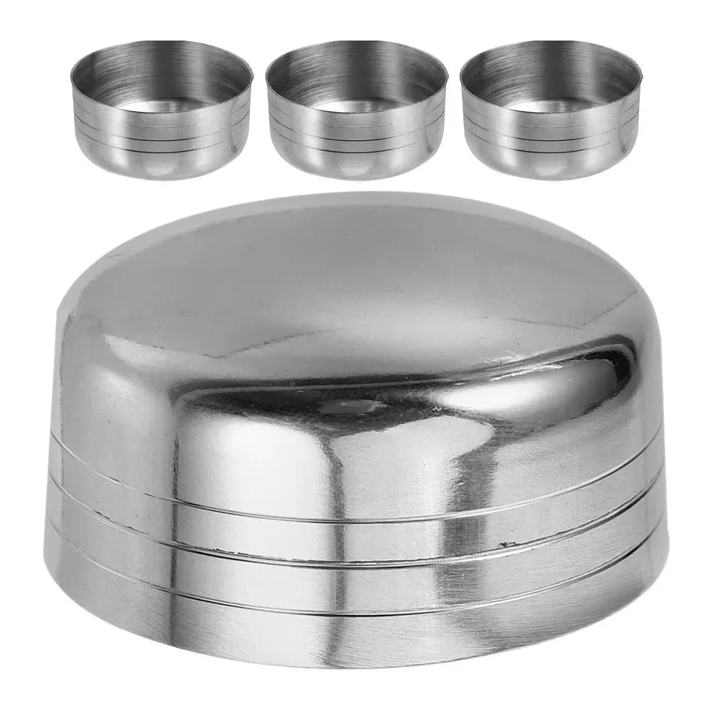 4 Pezzi Coperchi di Ricambio in Acciaio Inossidabile per Shaker da Cocktail, Sigillatura Sicura Antigoccia per Negozi di Bubble Tea, Bar, Mixology Domestica